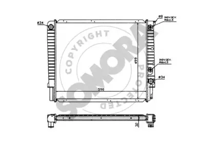 Радиатор, охлаждение двигателя SOMORA купить