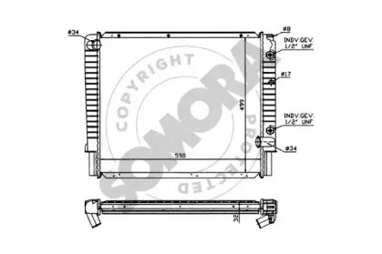 Радиатор, охлаждение двигателя SOMORA купить