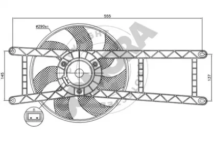 Вентилятор, охлаждение двигателя SOMORA купить