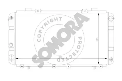 Радиатор, охлаждение двигателя SOMORA купить