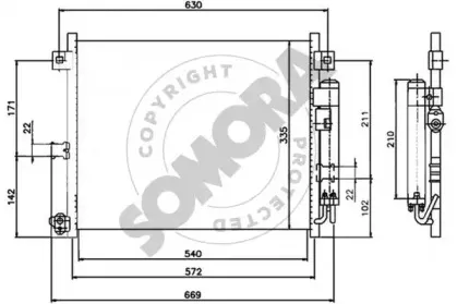 Конденсатор, кондиционер SOMORA купить