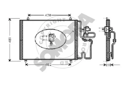Конденсатор, кондиционер SOMORA купить