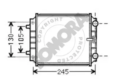 Радиатор, охлаждение двигателя SOMORA купить