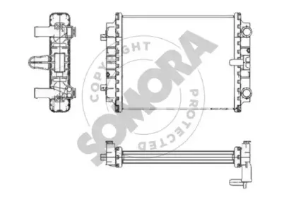 Радиатор, охлаждение двигателя SOMORA купить