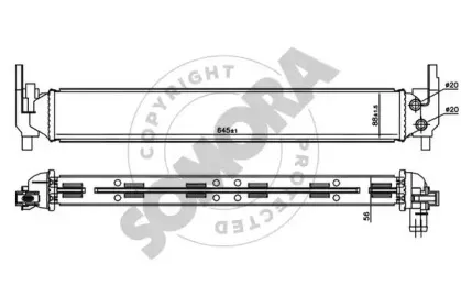 Радиатор, охлаждение двигателя SOMORA купить