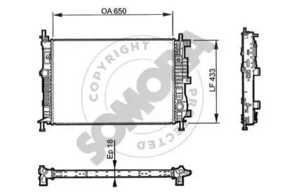 Радиатор, охлаждение двигателя SOMORA купить