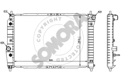 Радиатор, охлаждение двигателя SOMORA купить