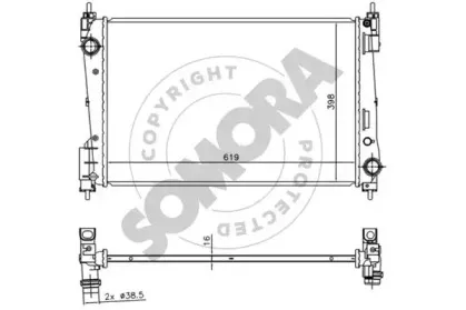 Радиатор, охлаждение двигателя SOMORA купить