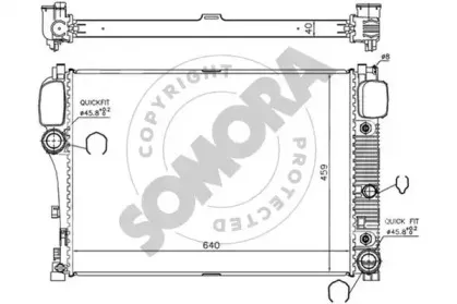 Радиатор, охлаждение двигателя SOMORA купить