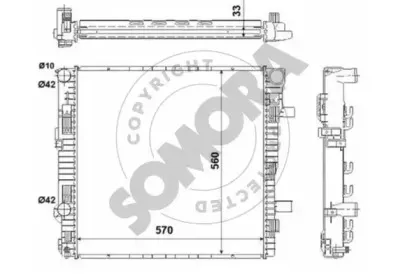 Радиатор, охлаждение двигателя SOMORA купить