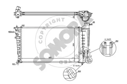 Радиатор, охлаждение двигателя SOMORA купить
