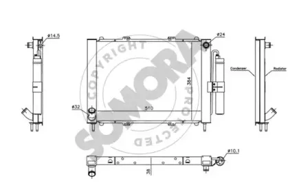 Радиатор, охлаждение двигателя SOMORA купить