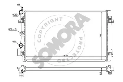 Радиатор, охлаждение двигателя SOMORA купить