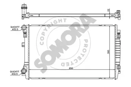 Радиатор, охлаждение двигателя SOMORA купить