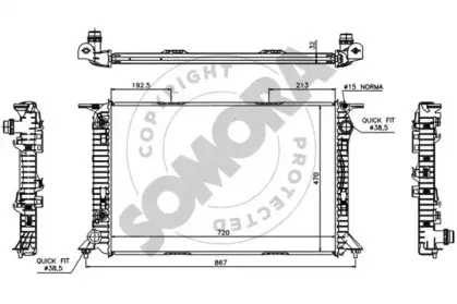 Радиатор, охлаждение двигателя SOMORA купить