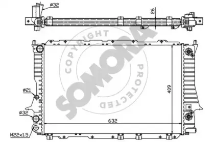 Радиатор, охлаждение двигателя SOMORA купить