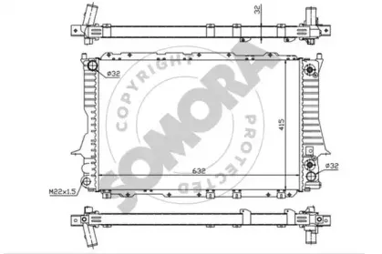Радиатор, охлаждение двигателя SOMORA купить