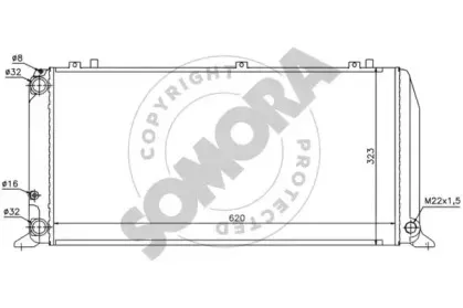 Радиатор, охлаждение двигателя SOMORA купить