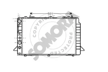 Радиатор, охлаждение двигателя SOMORA купить