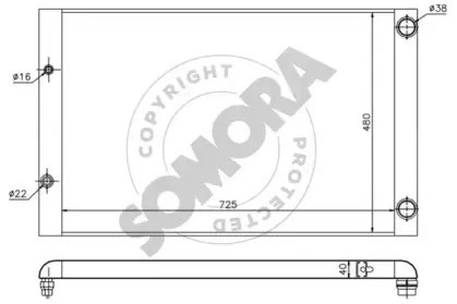 Радиатор, охлаждение двигателя SOMORA купить
