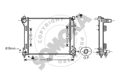 Радиатор, охлаждение двигателя SOMORA купить
