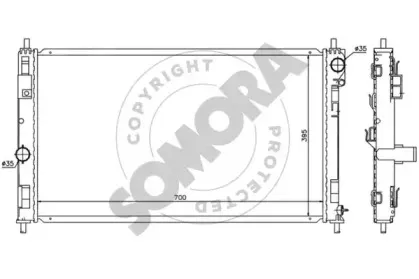 Радиатор, охлаждение двигателя SOMORA купить