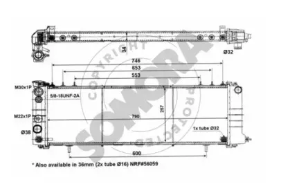 Радиатор, охлаждение двигателя SOMORA купить
