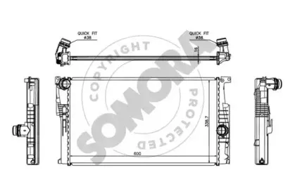 Радиатор, охлаждение двигателя SOMORA купить