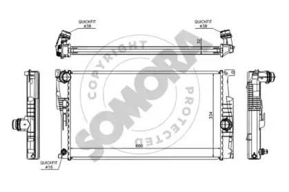 Радиатор, охлаждение двигателя SOMORA купить