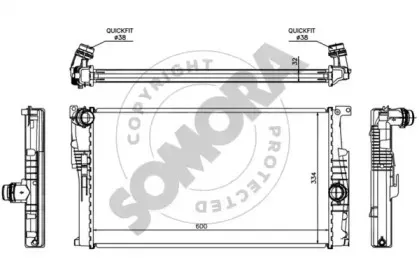Радиатор, охлаждение двигателя SOMORA купить