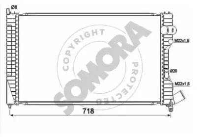 Радиатор, охлаждение двигателя SOMORA купить