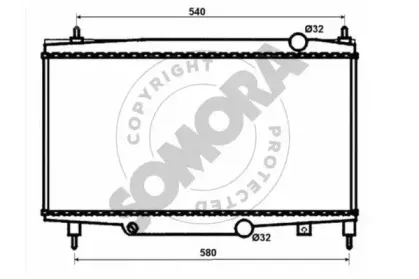 Радиатор, охлаждение двигателя SOMORA купить