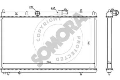 Радиатор, охлаждение двигателя SOMORA купить
