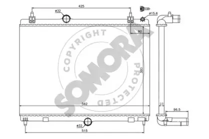 Радиатор, охлаждение двигателя SOMORA купить