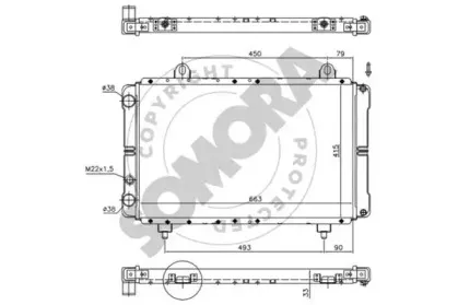 Радиатор, охлаждение двигателя SOMORA купить