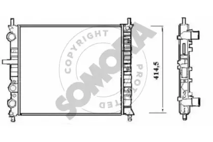 Радиатор, охлаждение двигателя SOMORA купить