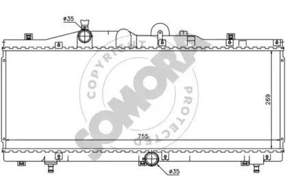 Радиатор, охлаждение двигателя SOMORA купить