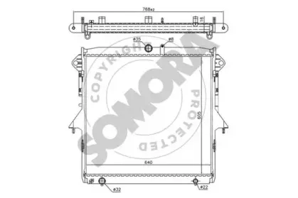 Радиатор, охлаждение двигателя SOMORA купить