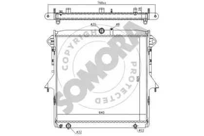 Радиатор, охлаждение двигателя SOMORA купить