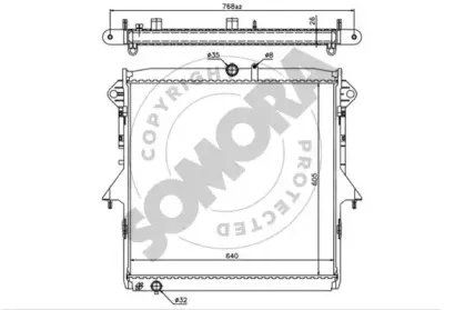 Радиатор, охлаждение двигателя SOMORA купить