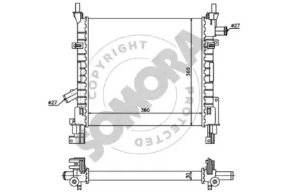 Радиатор, охлаждение двигателя SOMORA купить