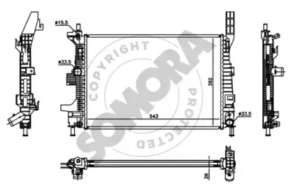 Радиатор, охлаждение двигателя SOMORA купить