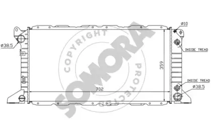 Радиатор, охлаждение двигателя SOMORA купить