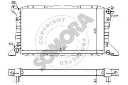 Радиатор, охлаждение двигателя SOMORA купить