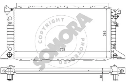 Радиатор, охлаждение двигателя SOMORA купить