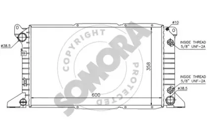 Радиатор, охлаждение двигателя SOMORA купить