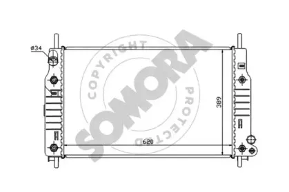 Радиатор, охлаждение двигателя SOMORA купить