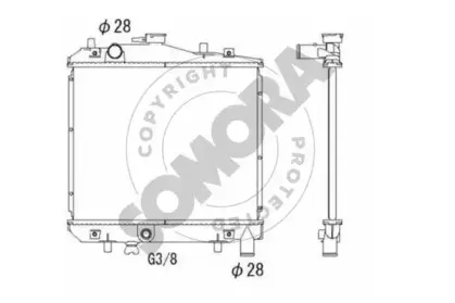 Радиатор, охлаждение двигателя SOMORA купить