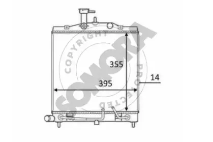 Радиатор, охлаждение двигателя SOMORA купить