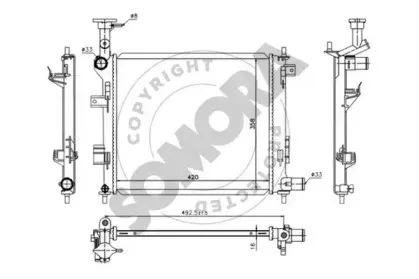 Радиатор, охлаждение двигателя SOMORA купить